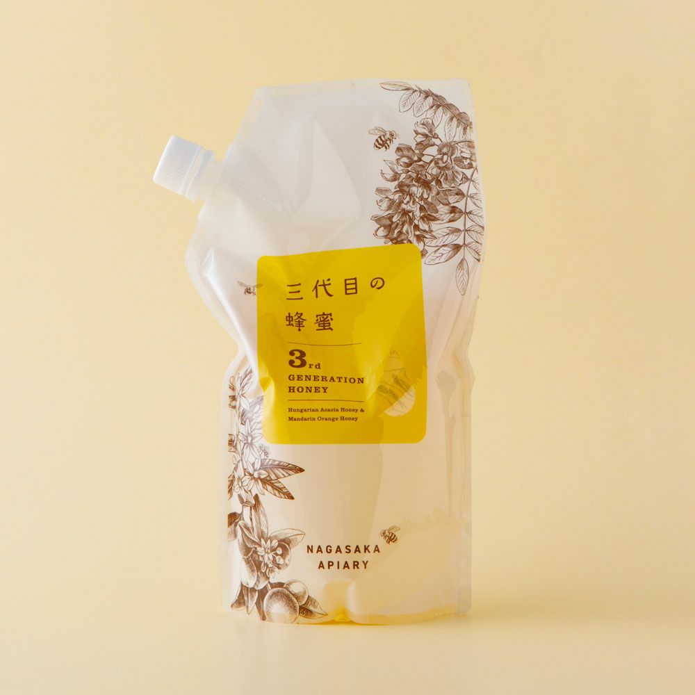 三代目の蜂蜜 1000gエコパック