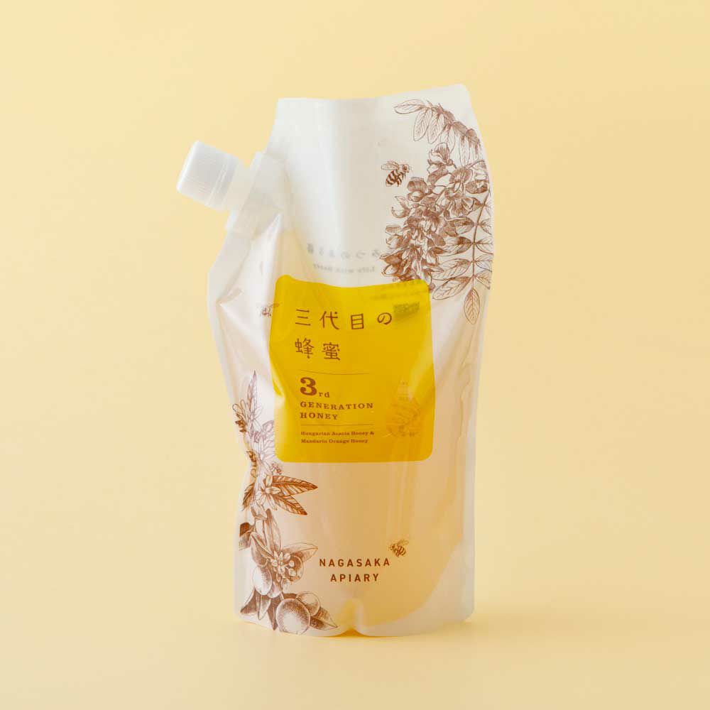 はちみつえいようざい 満福セット【松】三代目の蜂蜜 エコパック1000g 2個セットの通販