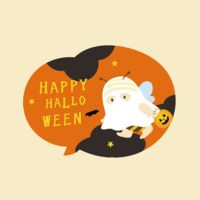 ぶんぶんミニバッグ　ハロウィンシール